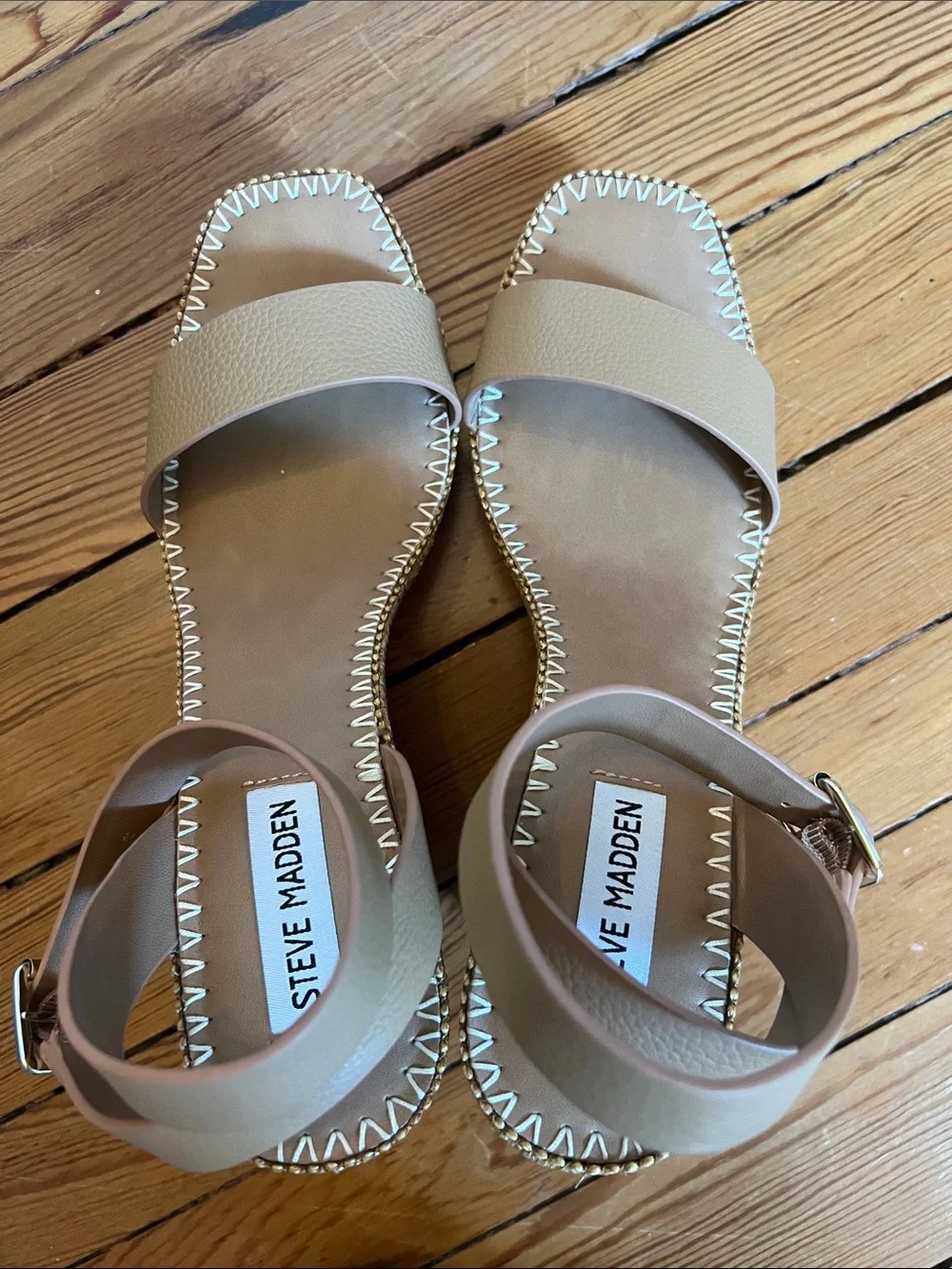 Steve Madden Cassie Raffia Espadrille Wedge Sandals - NWOT